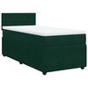 vidaXL Sommier &agrave; lattes de lit avec matelas Vert fonc&eacute; 90x200 cm