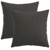 vidaXL Housse de coussin 2 pcs HEERLEN Gris fonc&eacute; 35 x 35 cm