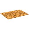 vidaXL Tapis de bain 2 pc Naturel 44 x 60 cm Bois d'Acacia Massif