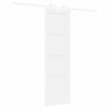 vidaXL Porte coulissante Blanc 61 x 198,5 cm Pin massif