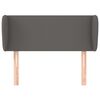 vidaXL T&ecirc;te de lit avec oreilles Gris 83x23x78/88 cm Similicuir