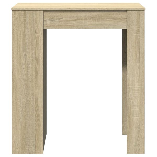 vidaXL Table de bar avec &eacute;tag&egrave;res ch&ecirc;ne sonoma bois d'ing&eacute;nierie