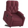 vidaXL Fauteuil inclinable rouge bordeaux tissu