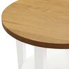 vidaXL Table de lampe 40x50 cm Bois de ch&ecirc;ne massif
