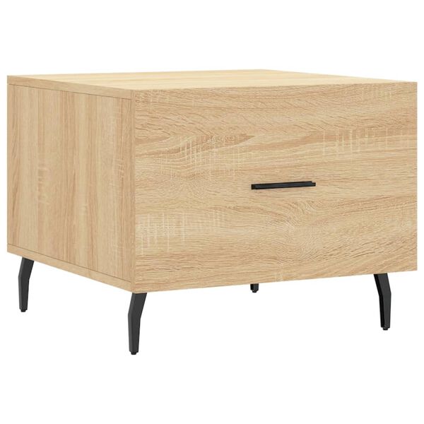 vidaXL Table basse Ch&ecirc;ne sonoma 50x50x40 cm Bois d'ing&eacute;nierie