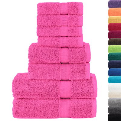 vidaXL Ensemble de serviettes de qualité supérieure 8 pcs 100% coton