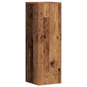 vidaXL Support pour plantes vieux bois 33x33x100 cm bois d'ing&eacute;nierie
