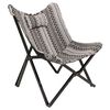 Lesli Living Chaise papillon Aztec 70x81,5x98 cm Noir et blanc