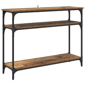 vidaXL Table console Bois Ancien 100 x 29 x 75 cm Bois d'ing&eacute;nierie