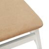 vidaXL Chaise de salle à manger 2 pcs Blanc et marron