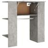 vidaXL Armoire de couloir Gris b&eacute;ton 97,5x37x99 cm Bois d'ing&eacute;nierie