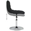 vidaXL Tabouret de bar Noir Tissu