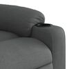vidaXL Fauteuil de massage inclinable Gris fonc&eacute; Tissu