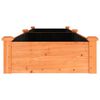 vidaXL Lit sur&eacute;lev&eacute; de jardin doublure 240x60x25 cm bois massif sapin