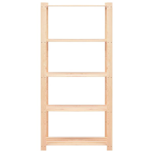 vidaXL Étagère de stockage 5 niveaux 80x38x170 cm Pin solide 250 kg