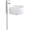 vidaXL Lavabo de salle de bains Chrome 38,5 x 38,5 x 16 cm m&eacute;tal