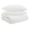 vidaXL Ensemble de Duvet avec oreiller 3 pc Blanc Plume de canard