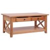 vidaXL Table basse 100x55x46 cm bois d'acajou massif