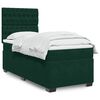 vidaXL Sommier &agrave; lattes de lit avec matelas Vert fonc&eacute; 90x200 cm
