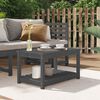 vidaXL Table de jardin gris 82,5x50,5x45 cm bois massif de pin