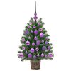 vidaXL Sapin de No&euml;l artificiel avec 150 LED Vert 75 cm PE et PVC