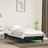 vidaXL Cadre de lit sans matelas vert fonc&eacute; 80x200 cm velours