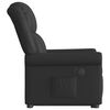 vidaXL Fauteuil inclinable électrique noir brillant similicuir