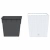 vidaXL Jardini&egrave;re et int&eacute;rieur amovible blanc 21 /32 L rotin PP