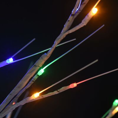 vidaXL Sapin de Noël 200 LED colorées Saule 2,2 m Int/Ext