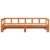 vidaXL Lit de jour sans matelas cire marron 90x200 cm bois pin massif