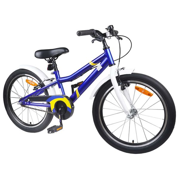 vidaXL V&eacute;lo pour Enfants 24 Pouces pour les 8-12 ans Bleu blanc