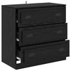 vidaXL Buffet Chêne noir 70 x 35,5 x 67,5 cm Bois d'ingénierie