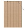 vidaXL Store enrouleur avec des rideaux Nature 120 x 160 cm Bambou