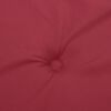 vidaXL Coussin de banc de jardin rouge bordeaux 200x50x4 cm