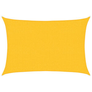 vidaXL Voile d'ombrage 160 g/m&sup2; rectangulaire jaune 2x2,5 m PEHD