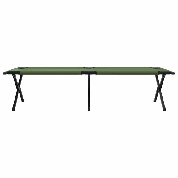 vidaXL Lit de camping pliant Vert 193 x 69 x 45 cm Tissu Oxford