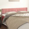 vidaXL T&ecirc;tes de lit 2 pcs Rose 80x5x78/88 cm Velours