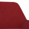 vidaXL Tabouret de bar Rouge bordeaux Velours