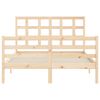 vidaXL Cadre de lit sans matelas 120x200 cm bois massif