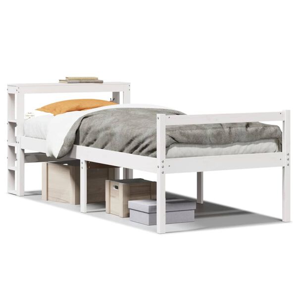 vidaXL Lit pour personne &acirc;g&eacute;e avec t&ecirc;te de lit sans matelas 75x190 cm