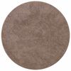 vidaXL Tapis Shaggy Anti-d&eacute;rapant Marron 90 x 90 cm PP