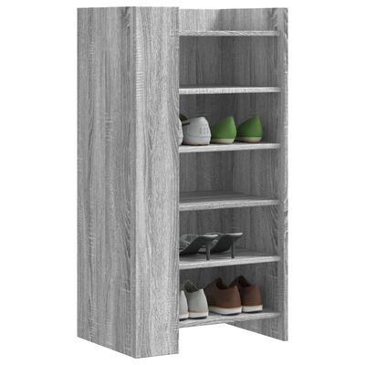 vidaXL Armoire à chaussures sonoma gris 52x37,5x100 cm