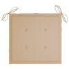vidaXL Chaises de jardin lot de 2 avec coussins Bois de teck massif