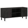 vidaXL Meuble TV noir 105x33x46 cm bois massif de manguier