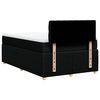vidaXL Sommier &agrave; lattes de lit avec matelas Noir 120x200 cm Tissu