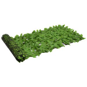 vidaXL &Eacute;cran de balcon avec feuilles vert 200x75 cm