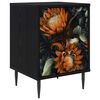 vidaXL Table de chevet LOCHEM Ch&ecirc;ne noir 36 x 33 x 51 cm