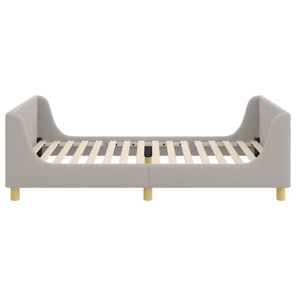 vidaXL Cadre de lit pour enfants avec t&ecirc;te de lit Gris clair