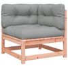 vidaXL Salon de jardin 7 pcs et coussins bois massif sapin de douglas