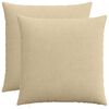 vidaXL Housse de coussin 2 pcs HEERLEN Vert Gris 55 x 55 cm
